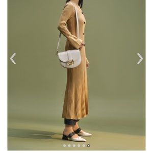 Charles & Keith Gabine Saddle Bag Cream
